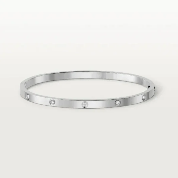 [ZYRONO] LOVE BRACELET 3.65MM 10 DIAMONDS, SMALL MODEL, FREE SHIPPING
