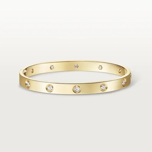 Home ZYRONO 17 Love Bracelet 6.1mm 10 Diamonds Classic Model Thumbnail