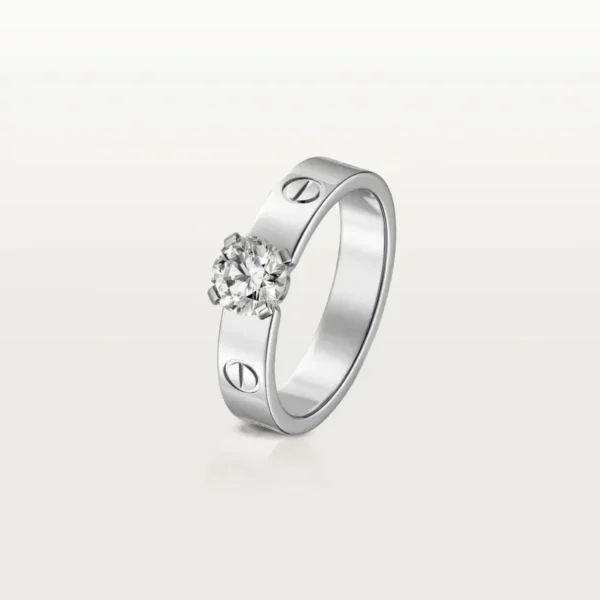 [ZYRONO] LOVE RING 4MM 1 BIG DIAMOND