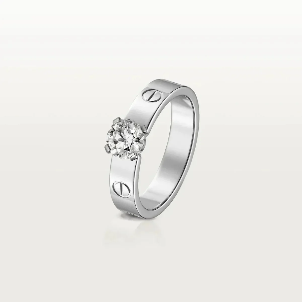 Love Ring 4mm 1 Big Diamond 1 Love Ring 4mm 1 Big Diamond 1