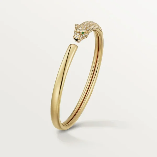 Panthere Gold Diamond Open Bracelet, Small Model, ZYRONO Free Shipping