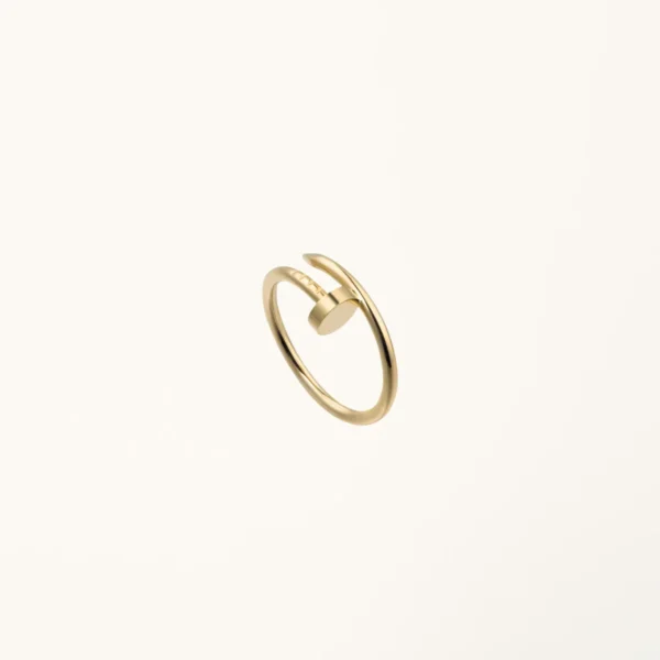 [ZYRONO] JUSTE UN CLOU RING SMALL MODEL YELLOW GOLD VERMEIL NAIL-INSPIRED DESIGN