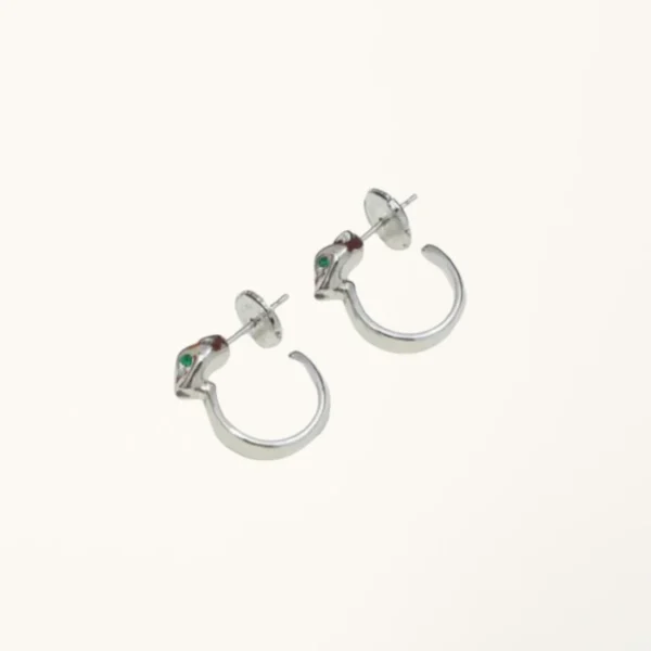 [ZYRONO] PANTHERE GOLD SILVER ROSE GOLD EARRINGS FREE SHIPPING