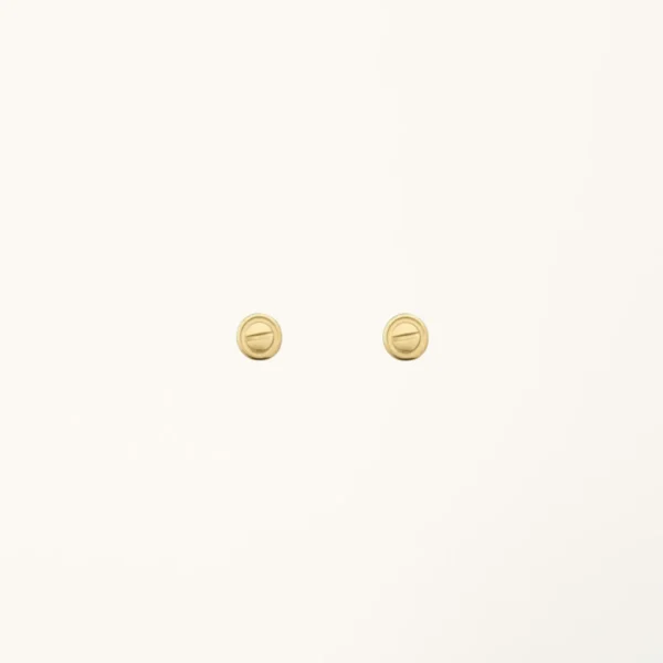Love Earrings Gold 7.2mm Free Shipping