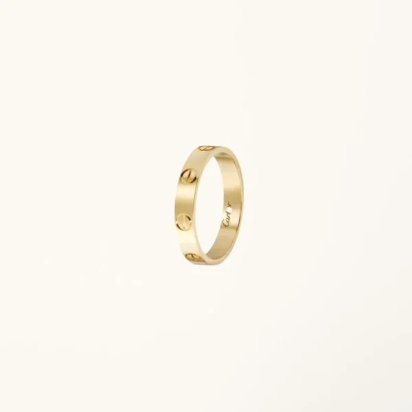[ZYRONO] LOVE RING SMALL MODEL YELLOW GOLD VERMEIL WITH SCREW MOTIF
