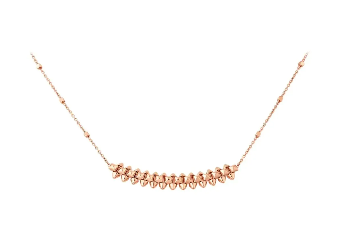 clash rose gold necklace w8aog