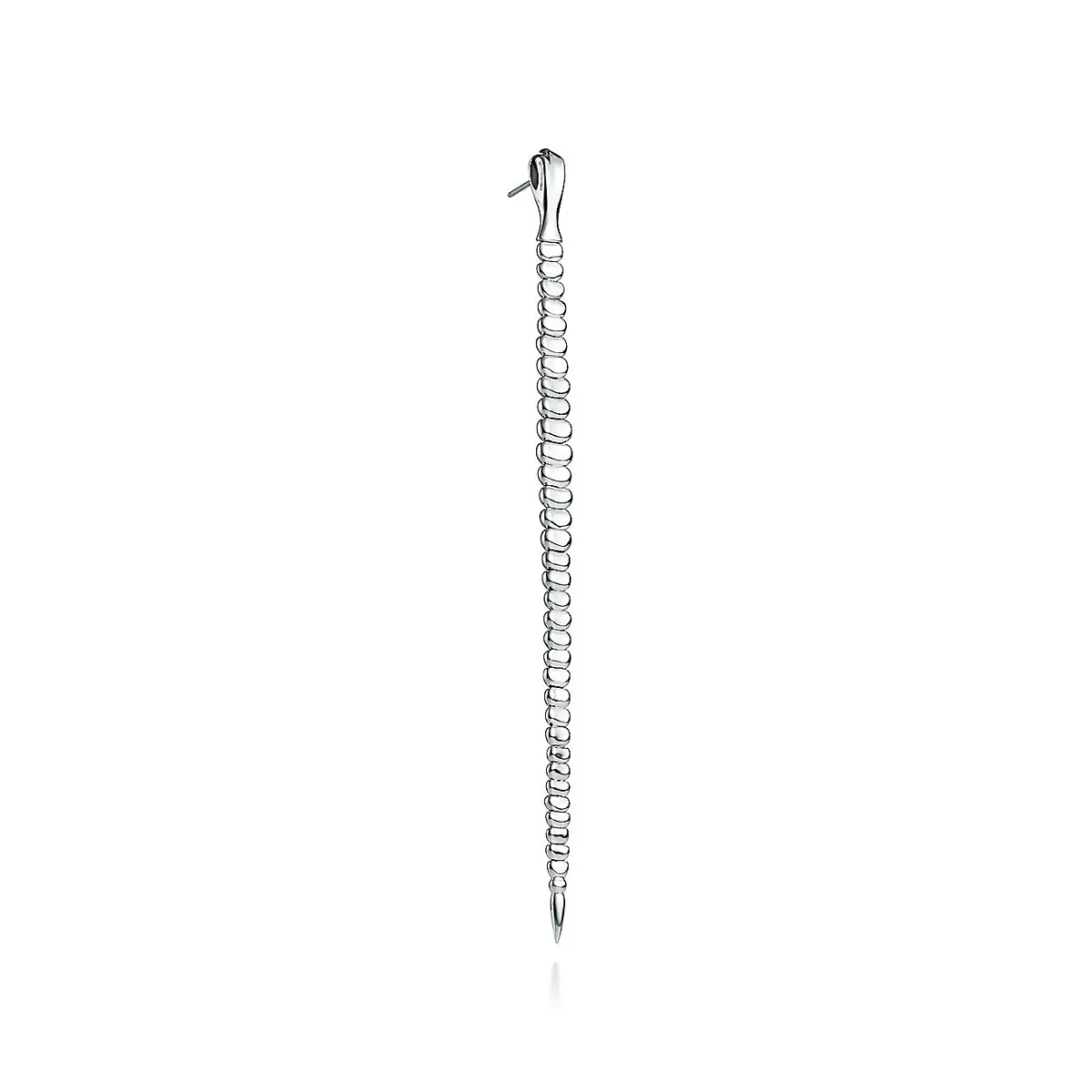 elsa peretti snake medium silver earrings lalp4