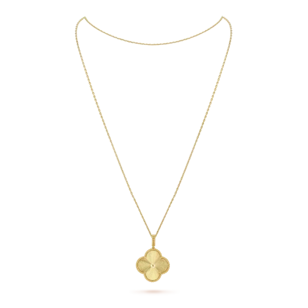 Gold Vermeil Magic Alhambra Necklace Free Shipping