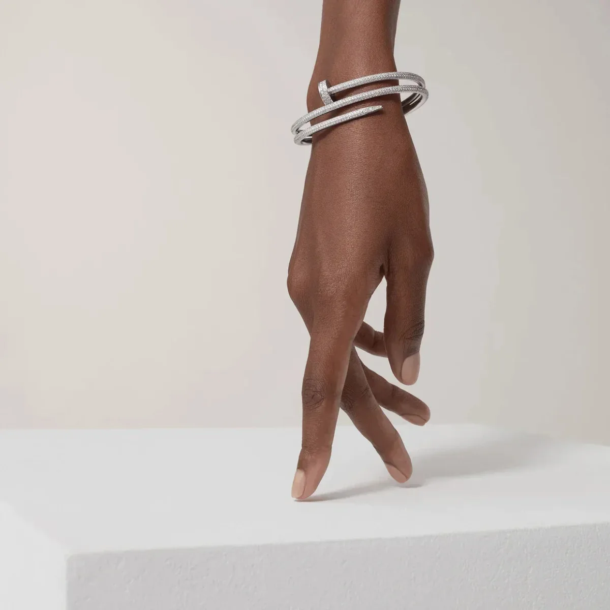 juste bracelet 35mm double rows full diamonds jokuj