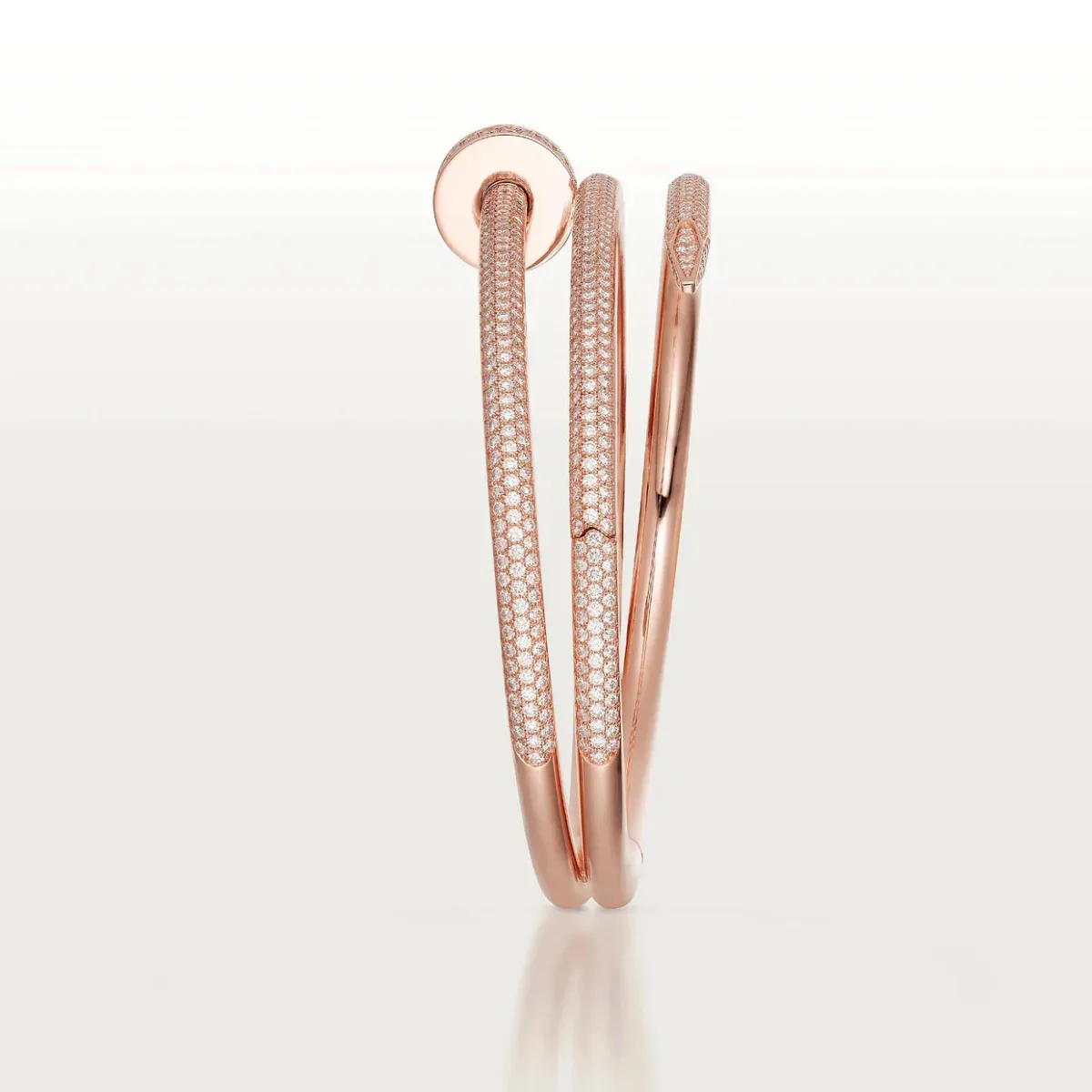 juste bracelet 35mm double rows full diamonds k3alp