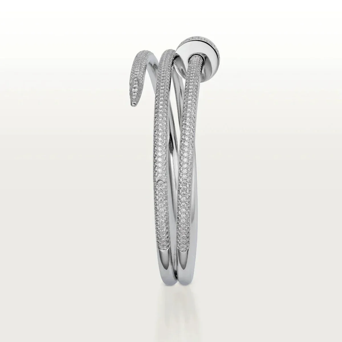 juste bracelet 35mm double rows full diamonds q7ge7