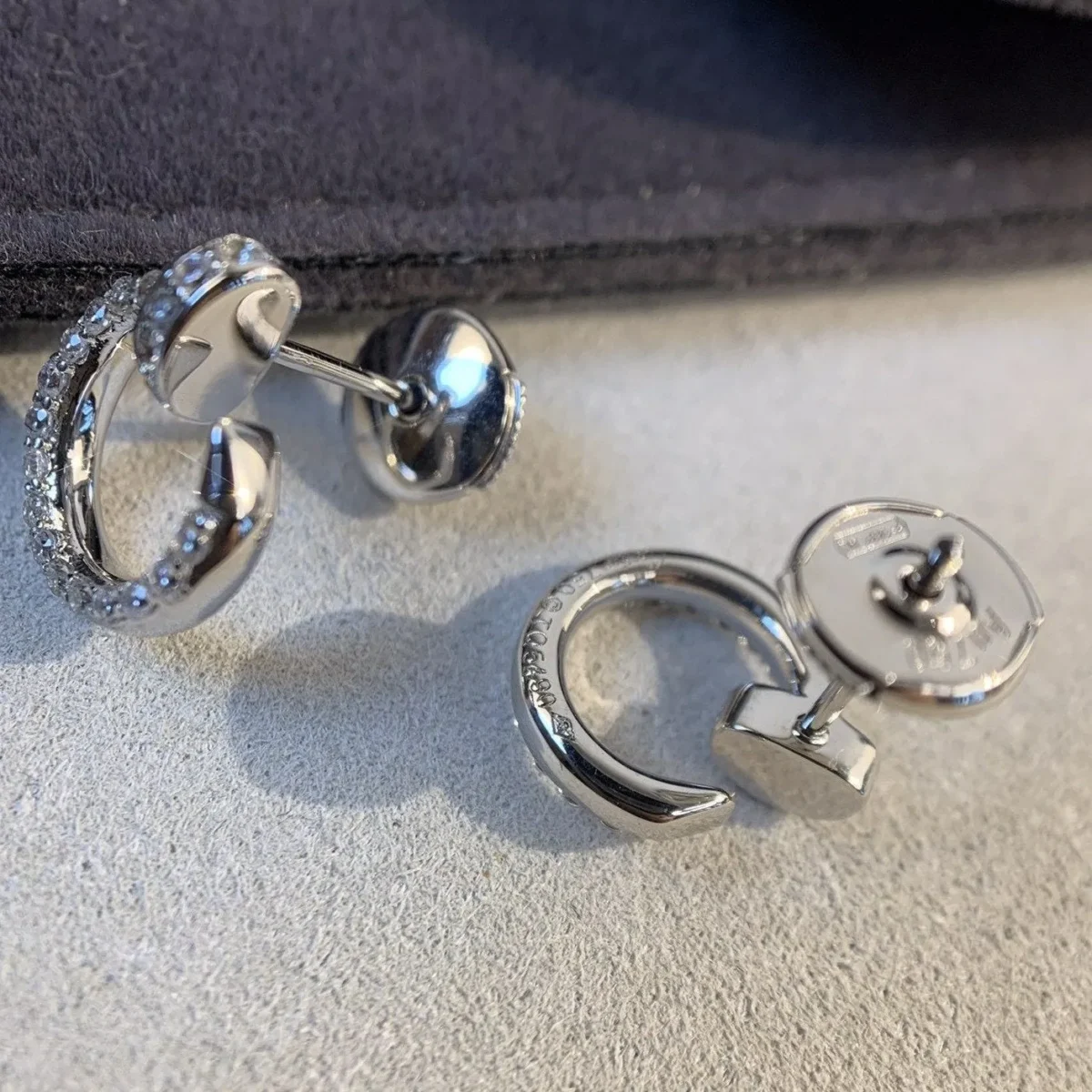 juste earrings silver diamonds 3iuaw