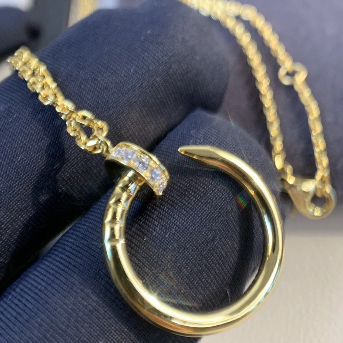 juste necklace gold diamonds kjw0i