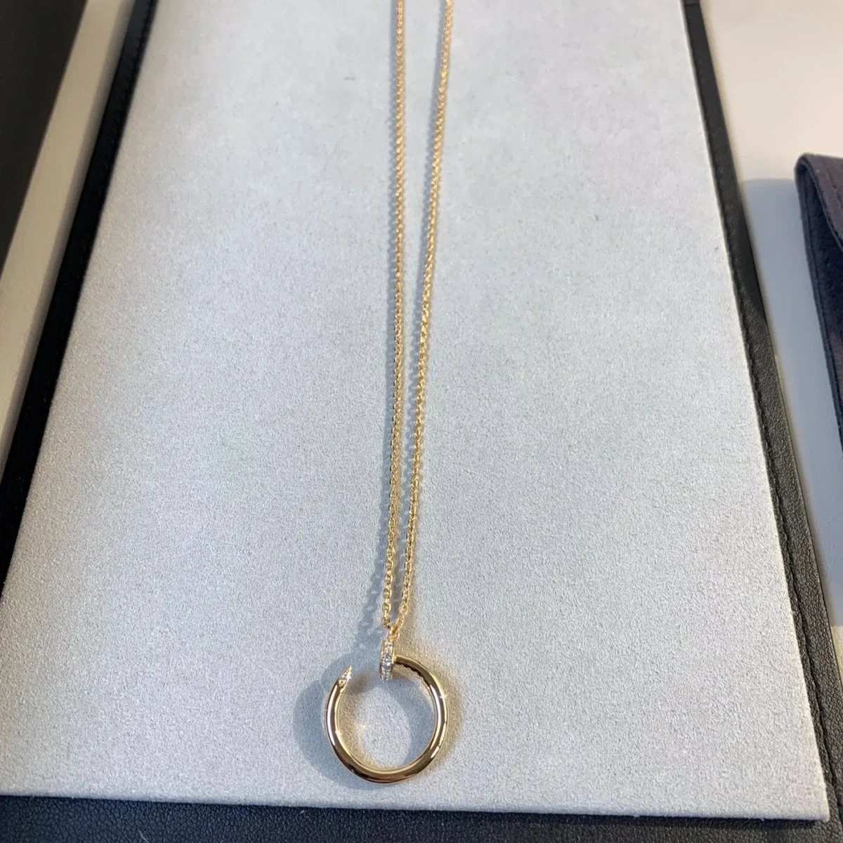 juste necklace rose gold 2bttn