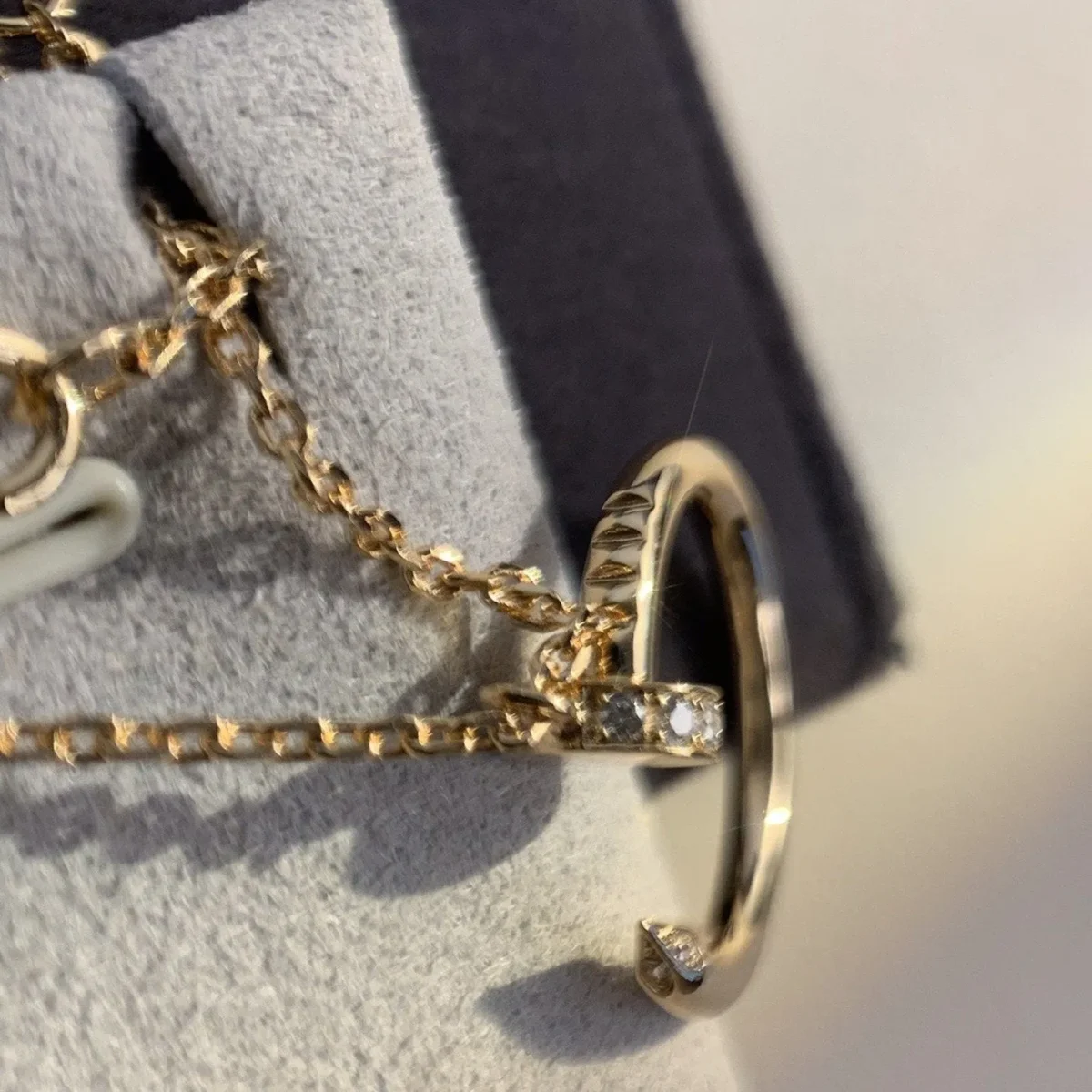 juste necklace rose gold hkfpd