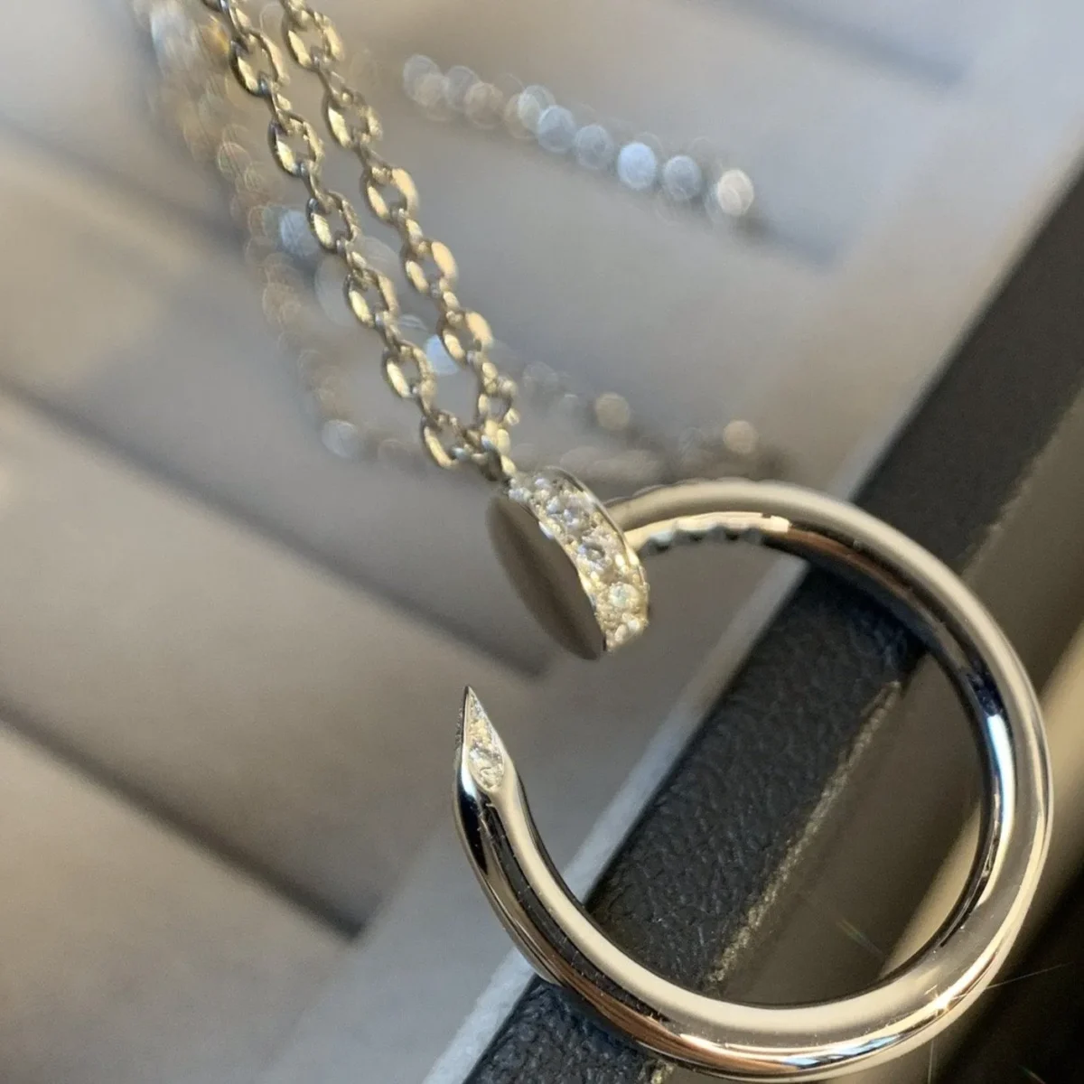 juste necklace silver fj4de