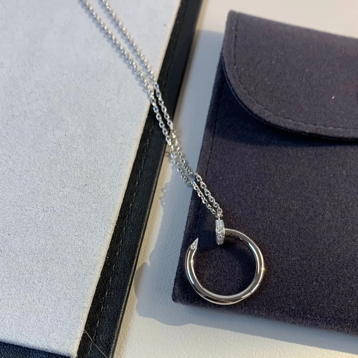 juste necklace silver zalsb