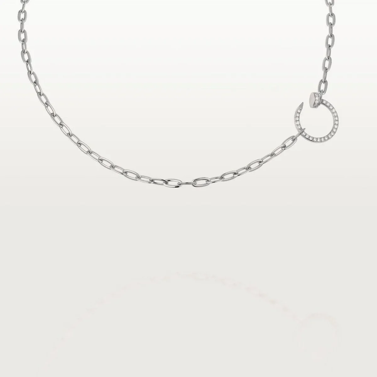 juste necklace un clou diamonds d1y5i
