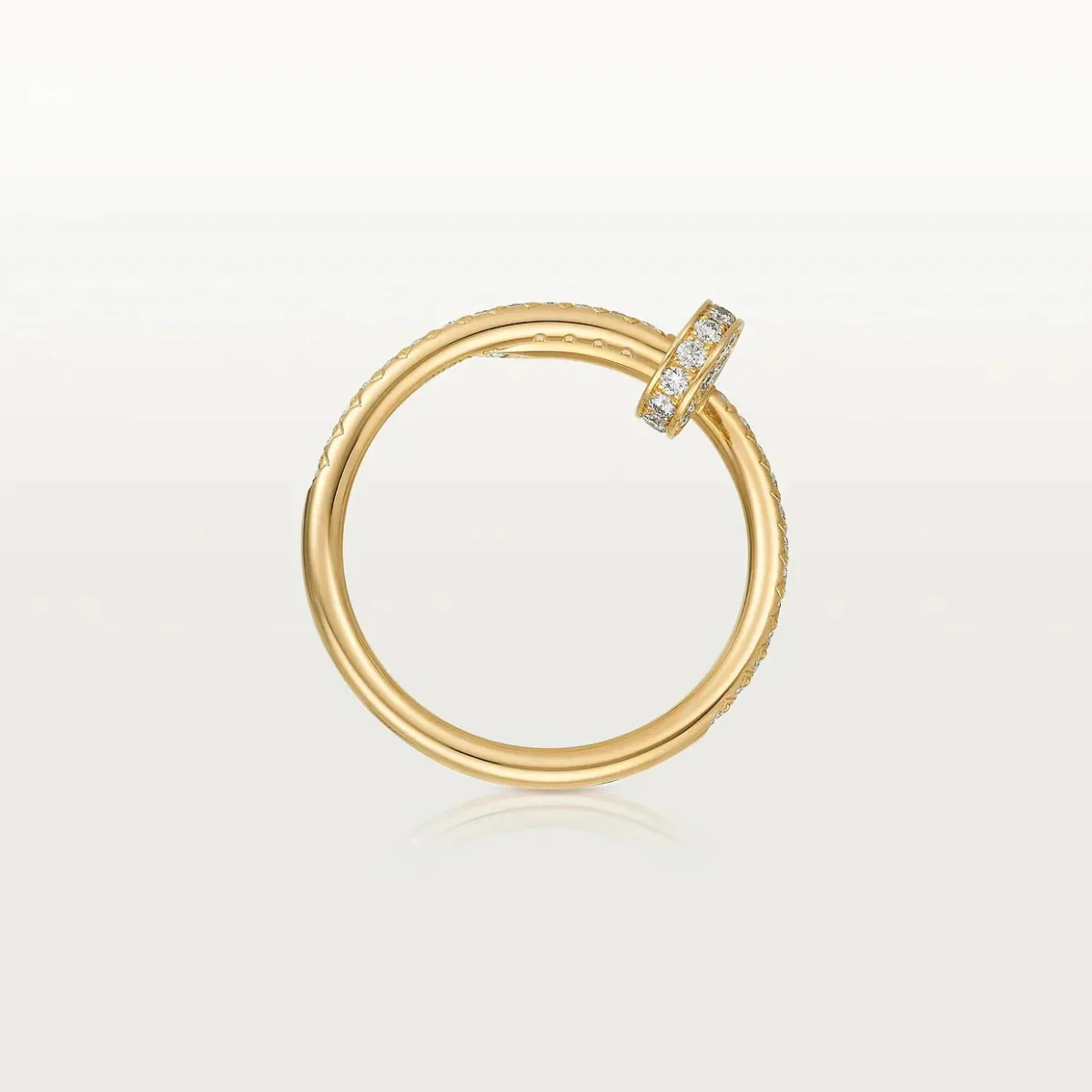 juste ring 18mm gold diamonds 15wur