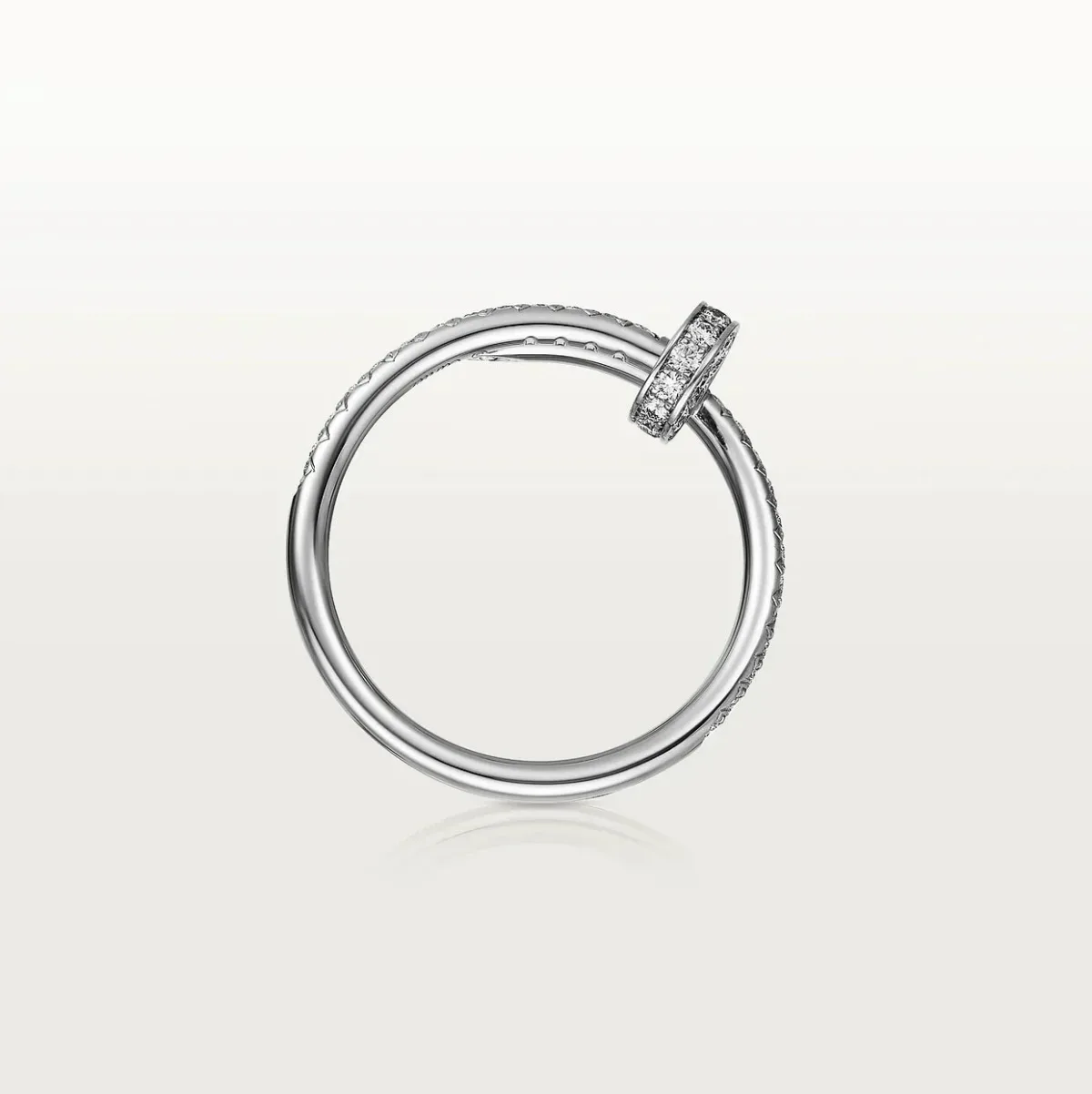 juste ring 18mm silver diamonds bkdyb