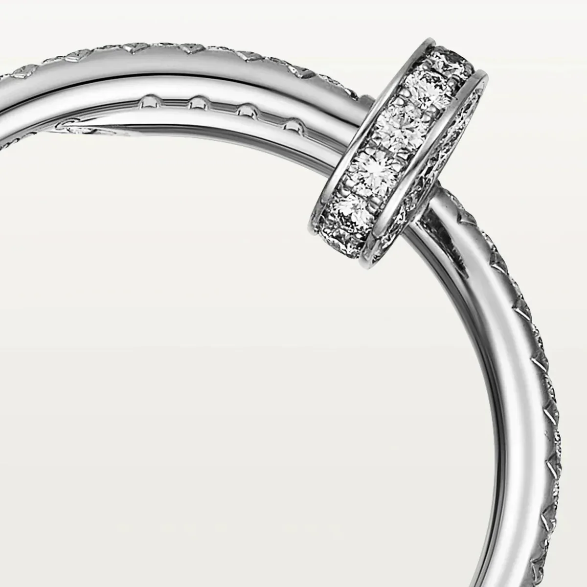 juste ring 18mm silver diamonds