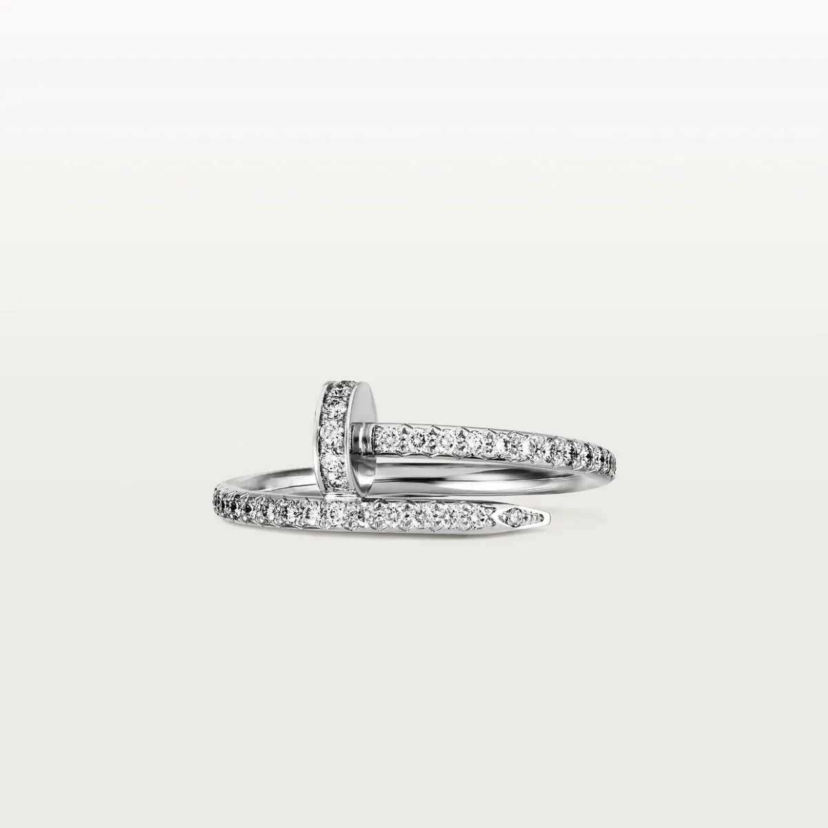juste ring 18mm silver diamonds
