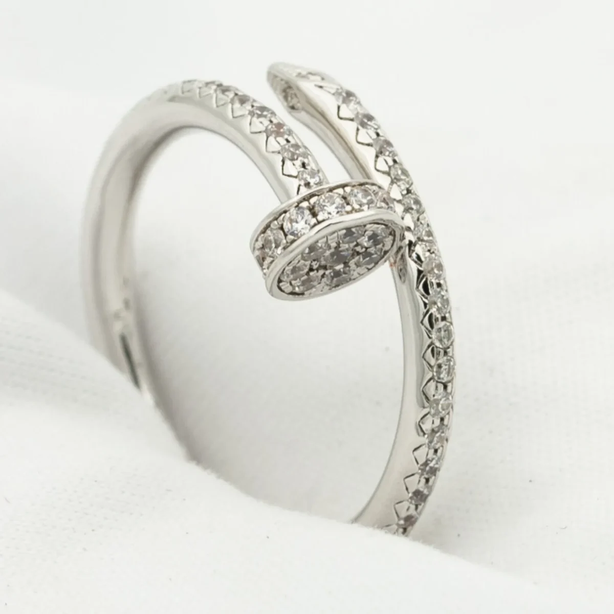 juste ring 18mm silver diamonds v6ilj