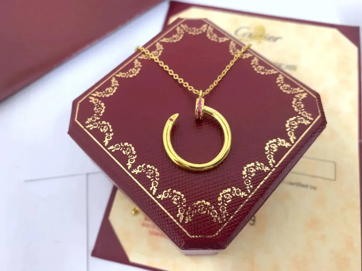 juste rose gold diamond necklace u671z