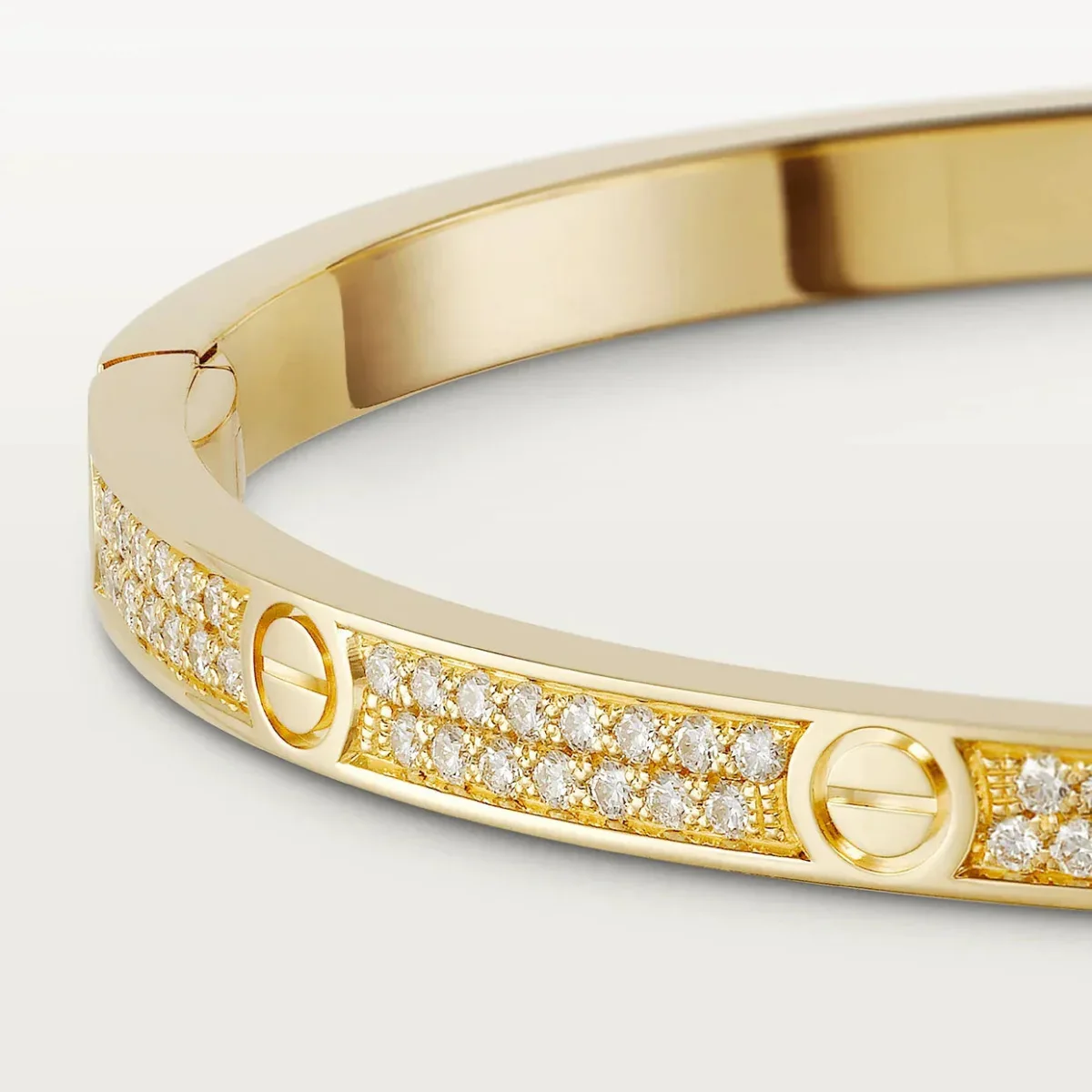 love bracelet 365mm diamond paved s731z