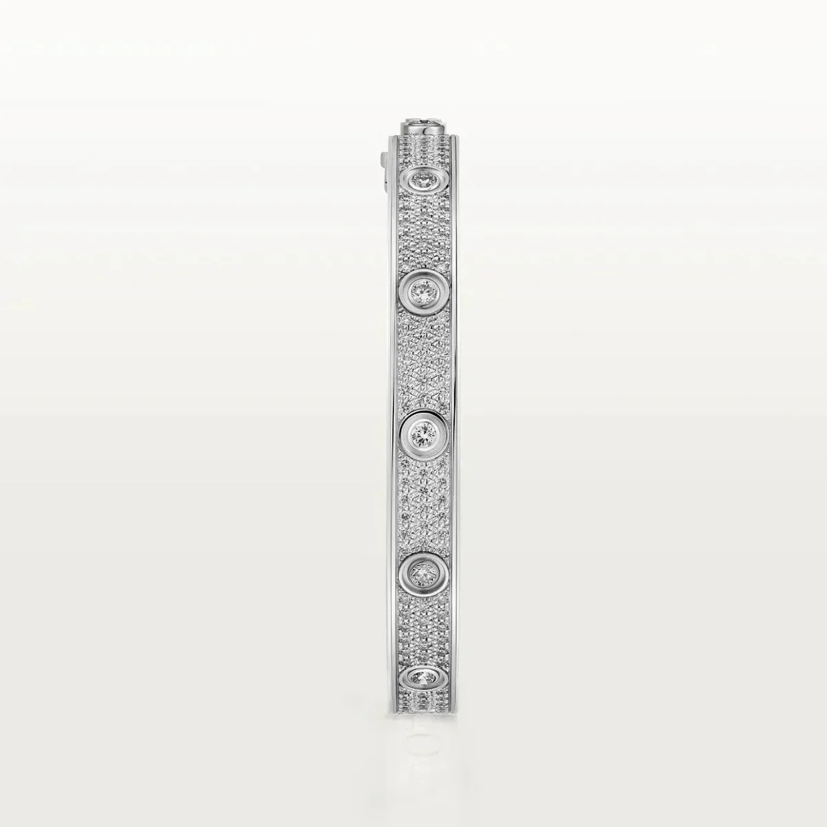 love bracelet 61mm diamond paved 10 big diamonds fr8sb