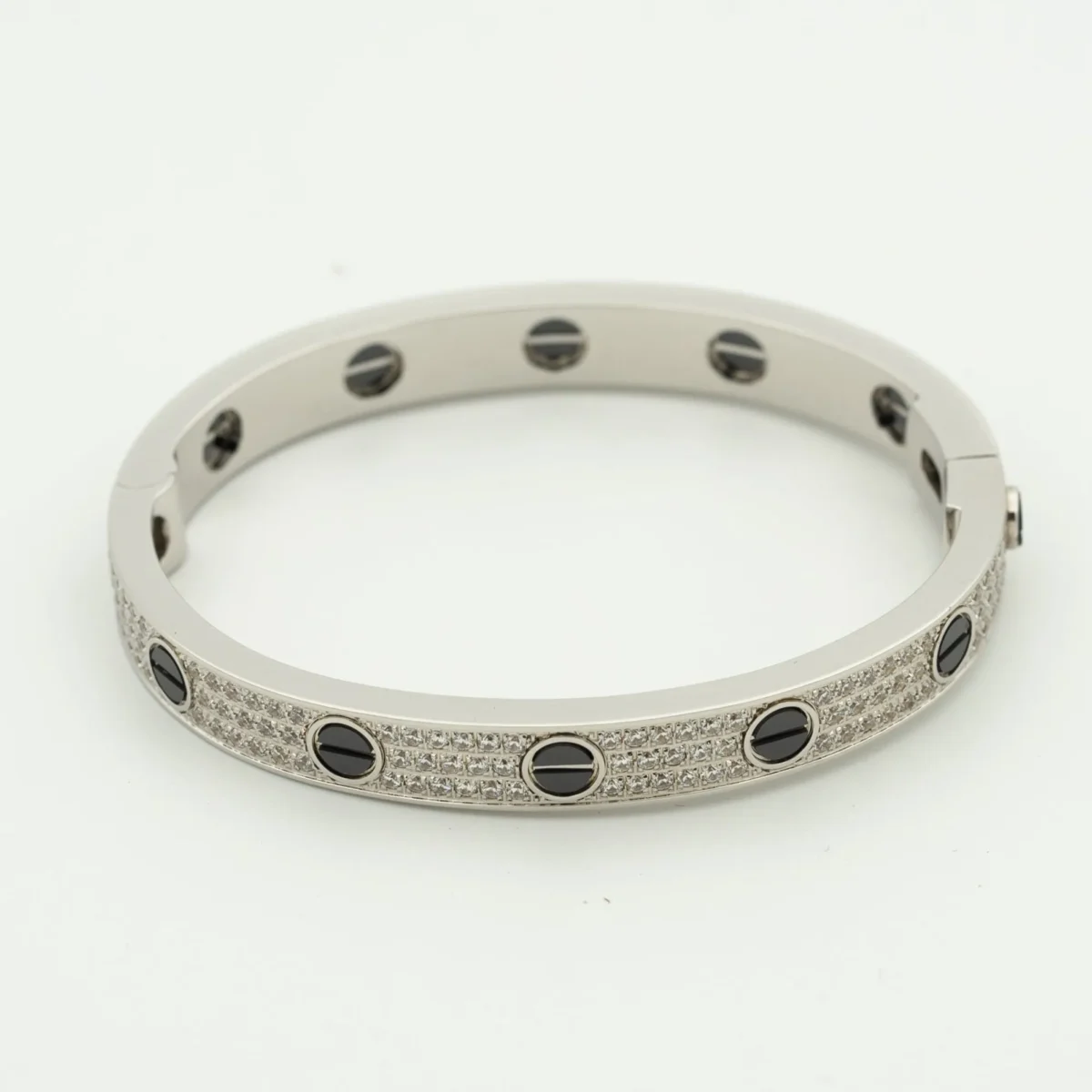 love bracelet 61mm diamond paved ceramic gj1h6
