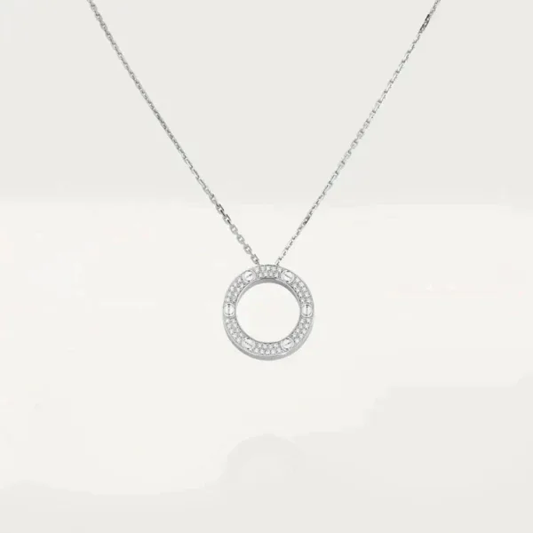 Love Necklace Adjustable Silver Free Shipping