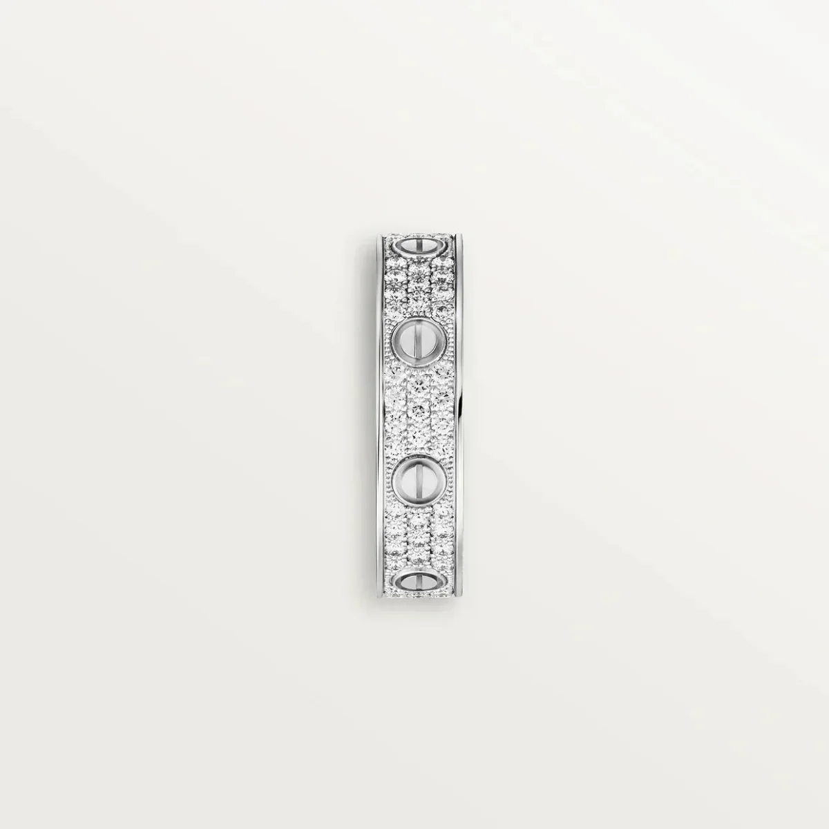 love ring 4mm diamond paved 4zust