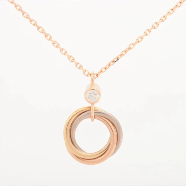 Trinity Necklace Silver Gold Rose Gold Free Shipping