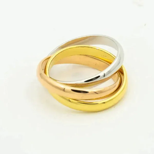 Trinity Ring Gold Rose Gold Silver