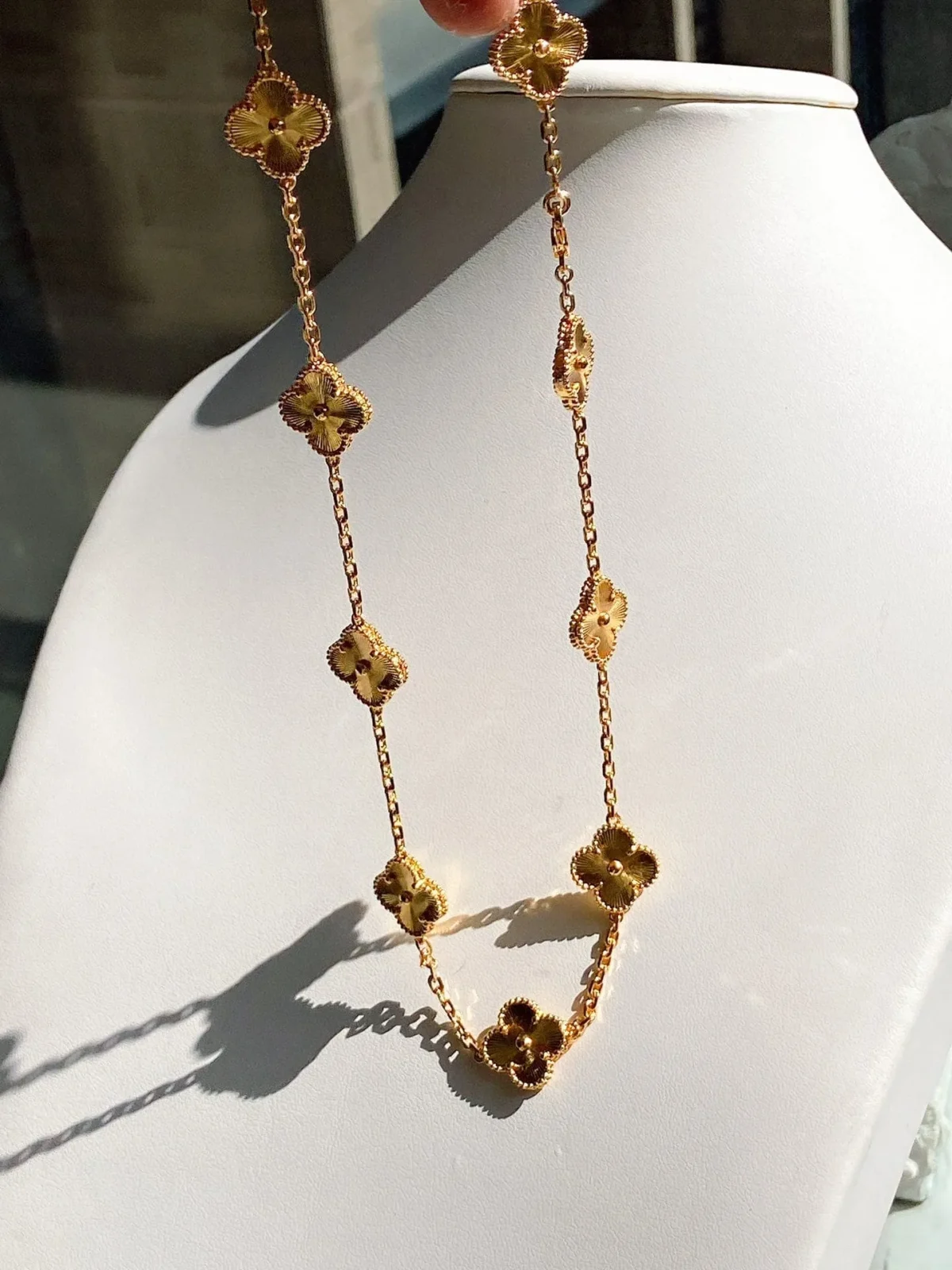 vintage alhambra 10 motifs necklace tce8b
