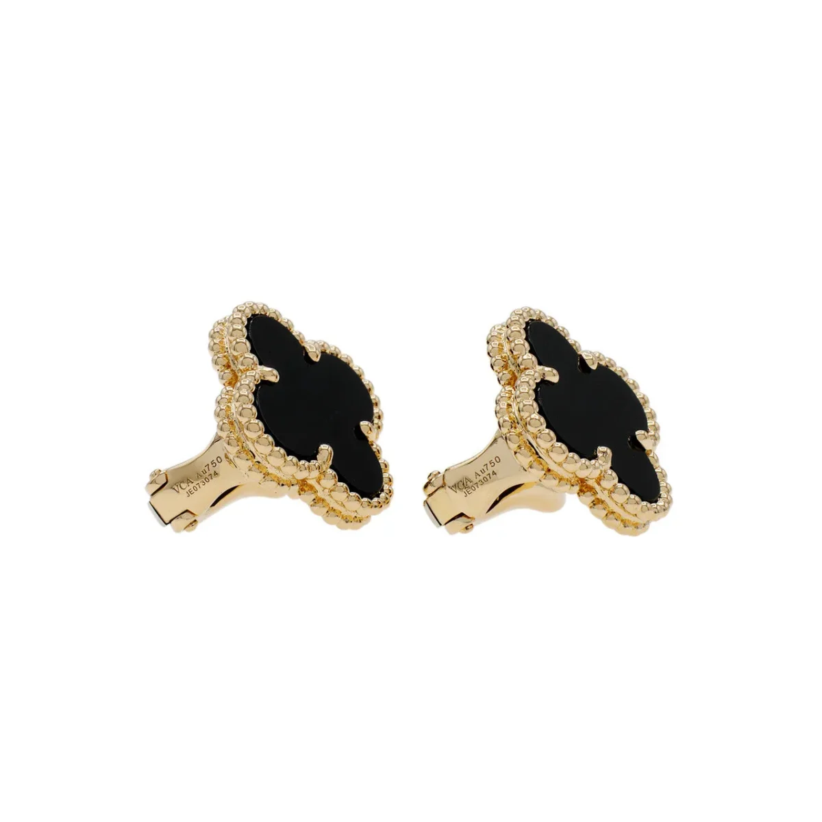 vintage alhambra black earrings abzpv