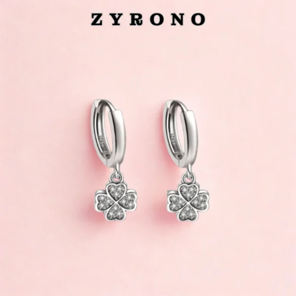 ZYRONO Four Leaf Earrings Free Shipping