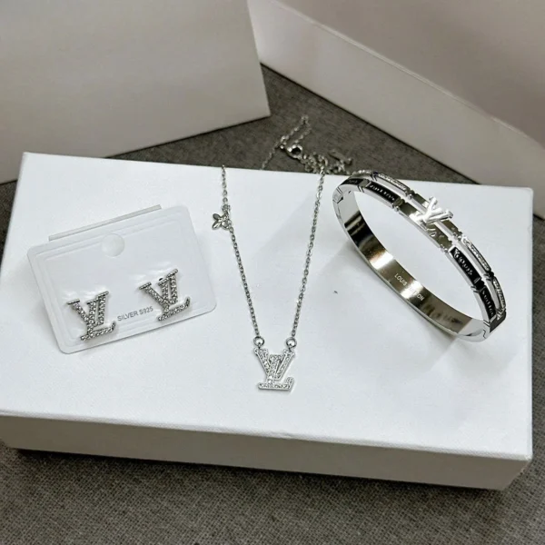 TW Luxe Charm Jewelry Set Earrings, Necklace & Bracelet 1 Free Shipping Free Shipping