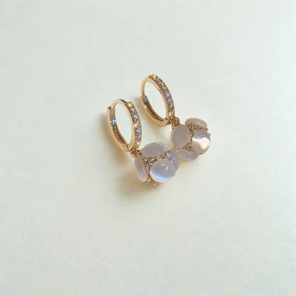 Zyrono 925 silver women's earrings Comfortable design Stone stud earrings jewelry Free Shipping Free Shipping