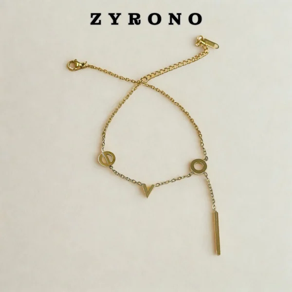 ZYRONO Elegant Tone Anklet with Minimalist  5 Free Shipping