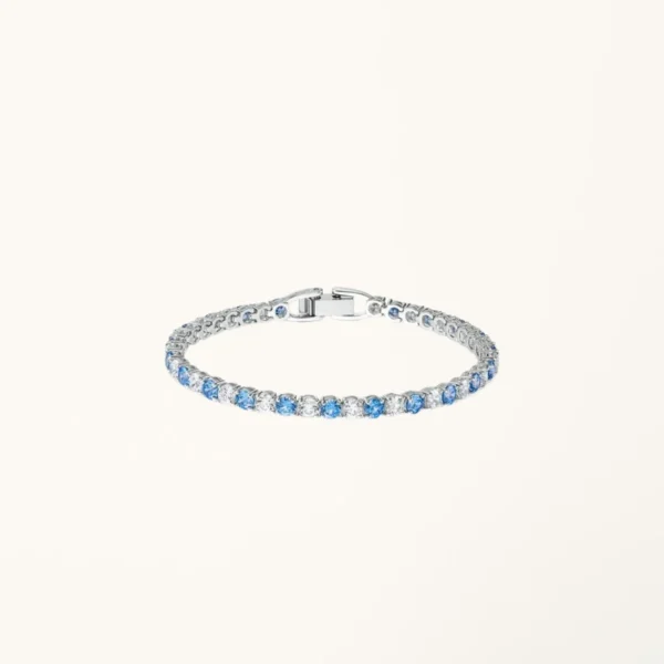 [ZYRONO] TENNIS DELUXE BRACELET CDE2049BLU FREE SHIPPING