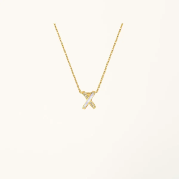 [ZYRONO] FERRIS WHEEL GOLD NECKLACE CDE6046GG FREE SHIPPING