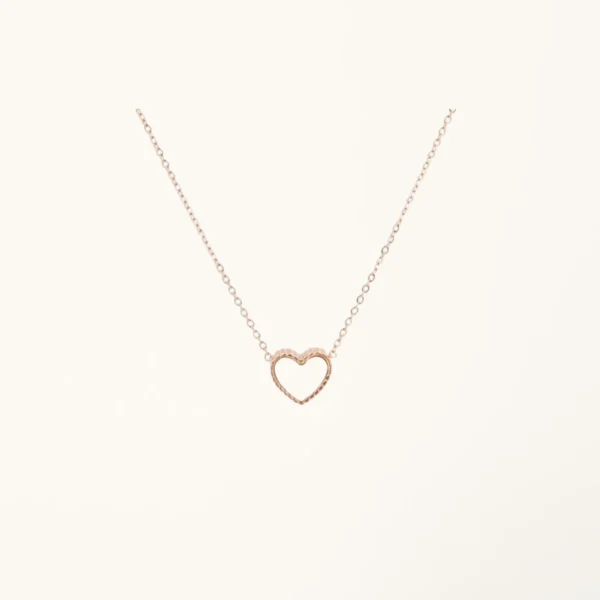 [ZYRONO] DOUBLE SIDED HEART NECKLACE CDE6012WH FREE SHIPPING