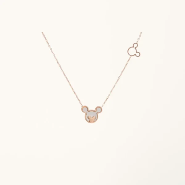 [ZYRONO] CUTE MICKEY MOUSE NECKLACE CDE6017RG FREE SHIPPING