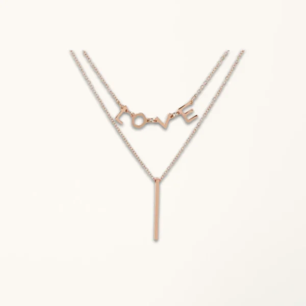 [ZYRONO] I LOVE NECKLACE CDE6018GG FREE SHIPPING