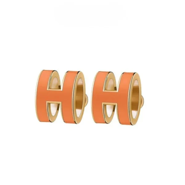 [Zyrono] Shaped Women's Earrings Rose Gold CDE305 Free Shipping