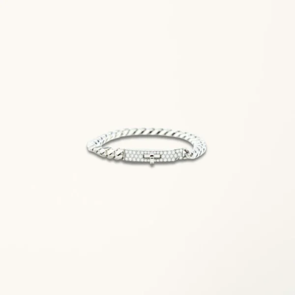 [ZYRONO] KELLY CHAIN SILVER DIAMOND BRACELET FREE SHIPPING