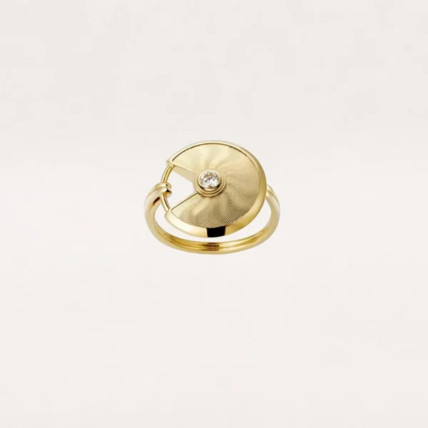 [ZYRONO] AMULETTE YELLOW RING GOLD DIAMOND