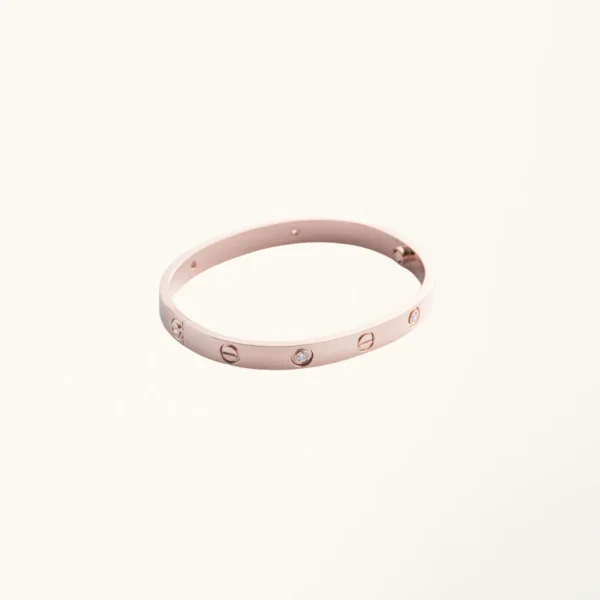 [ZYRONO] LOVE BRACELET 6.1MM 4 DIAMONDS